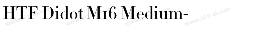 HTF Didot M16 Medium字体转换